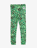 Mini Rodini Leopard Leggings | Green