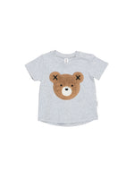 Huxbaby Fur Hux Tshirt | Light Grey Marle