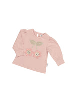 Huxbaby Smile Flower Puff Top | Peony