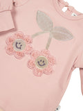Huxbaby Smile Flower Puff Top | Peony