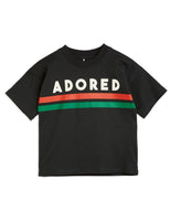 Mini Rodini Adored SP SS Tee | Black