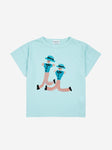 Bobo Choses Dancing Giants T-shirt - Light Blue