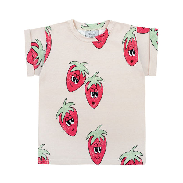 Dear Sophie Strawberry T-Shirt | Ecru