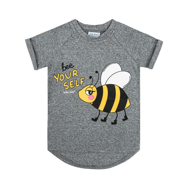 Dear Sophie Bee T-Shirt | Melange Grey