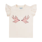 Dear Sophie Swallow Frill Tank | Ecru