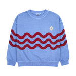 Jelly Mallow Wave Pigment Sweatshirt | Blue