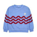 Jelly Mallow Wave Pigment Sweatshirt | Blue