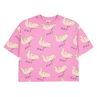 Jelly Mallow Peace T-shirt | Pink