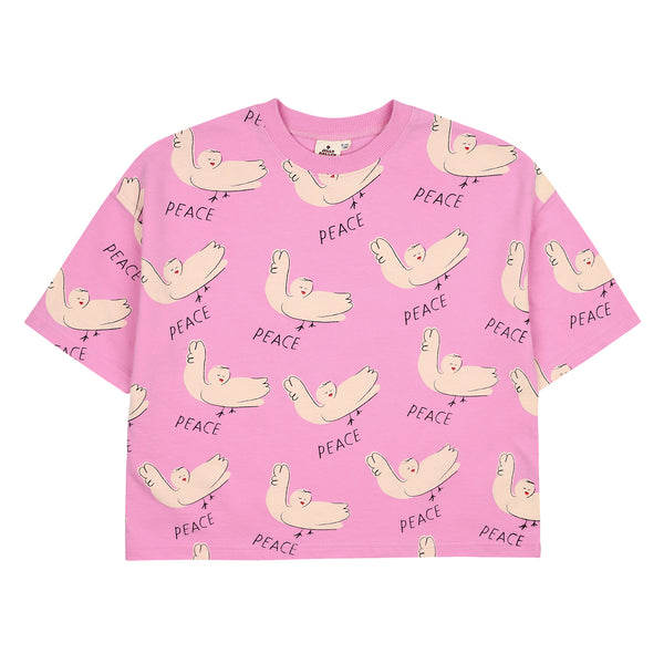 Jelly Mallow Peace T-shirt | Pink