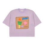 Jelly Mallow Frame T-shirt | Purple