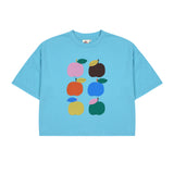 Jelly Mallow Colorful Apple T-shirt | Blue