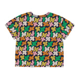 Jelly Mallow Flower Field T-shirt | Navy