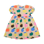 Jelly Mallow Colorful Apples Dress | Beige