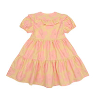 Jelly Mallow Pink Flower Dress | Beige