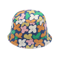 Jelly Mallow Flower Bucket Hat | Navy