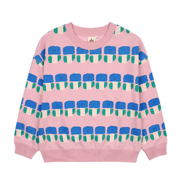 Jelly Mallow Big Flower Sweatshirt | Pink