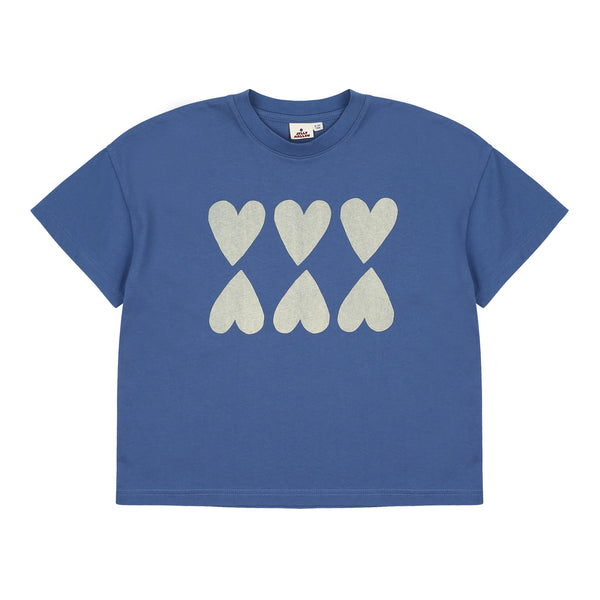 Jelly Mallow Heart T-shirt | Blue