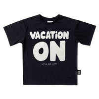 Little Man Happy VACATION ON SKATE TEE | MIDNIGHT BLACK