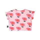 Little Man Happy FLOWER RETREAT CROPPED TEE | ROSEBLOOM