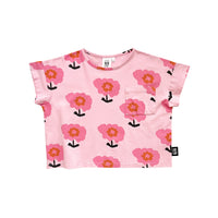 Little Man Happy FLOWER RETREAT CROPPED TEE | ROSEBLOOM