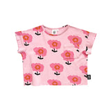 Little Man Happy FLOWER RETREAT CROPPED TEE | ROSEBLOOM