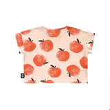 Little Man Happy APPLE CROPPED TEE | PEACH