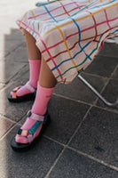 Little Man Happy GRID STRAP DRESS | MULTICOLORED