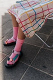 Little Man Happy GRID STRAP DRESS | MULTICOLORED