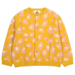 Jelly Mallow Leopard Pattern Cardigan | Yellow