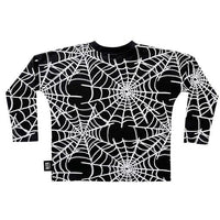 Little Man Happy SPIDER LS TEE | BLACK