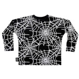 Little Man Happy SPIDER LS TEE | BLACK