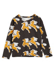 Mini Rodini Horses AOP LS Tee | Black