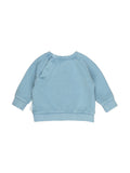 Huxbaby B-Ball Dino Sweatshirt  | Vintage Dusty Blue