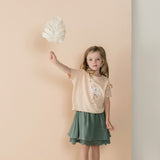 Rylee and Cru Basic SS Tee | Blush - Green Hearts Pink