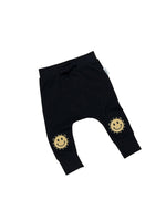 Huxbaby Sunny Bear Drop Crotch Pants | Black