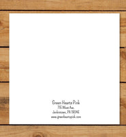 Happy Birthday Card - Green Hearts Pink