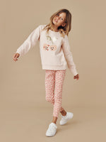 Huxbaby Peach Hux Rib Leggings | Peach Hidden Hux