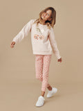 Huxbaby Peach Hux Rib Leggings | Peach Hidden Hux