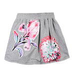 Kenzo Flower Skirt Reversible | Grey - Green Hearts Pink