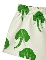 Mini Rodini Elephant AOP Sweatshorts| Off White