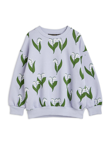Mini Rodini Lily of the Valley AOP Sweatshirt | Purple