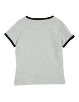 Mini Rodini Baby Cat sp SS Tee | Grey Melange