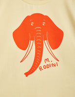 Mini Rodini Elephant sp SS Tee | Yellow