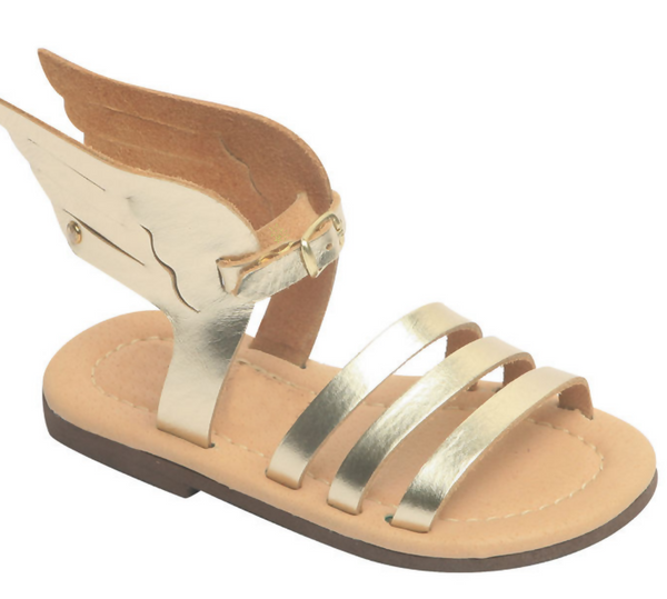 Twininas Hermes Sandals | Gold - Green Hearts Pink