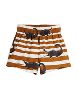 Mini Rodini Crocodile AOP Shorts | Brown