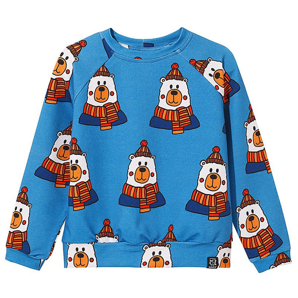 Kukukid Sweatshirt | Blue Teddy Bear