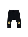 Huxbaby Sunny Bear Drop Crotch Pants | Black