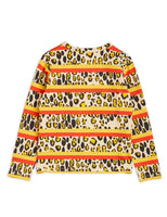 Mini Rodini Leopard Stripe AOP LS Tee | Multi