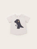 Huxbaby Retro Dino T-Shirt | White