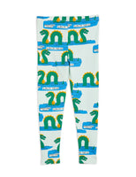 Mini Rodini Loch Ness AOP Leggings | Green